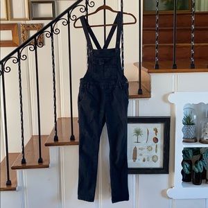 Washed Black Free People Overalls